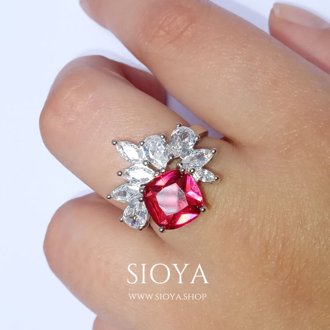 ruby radiance ring adjustable