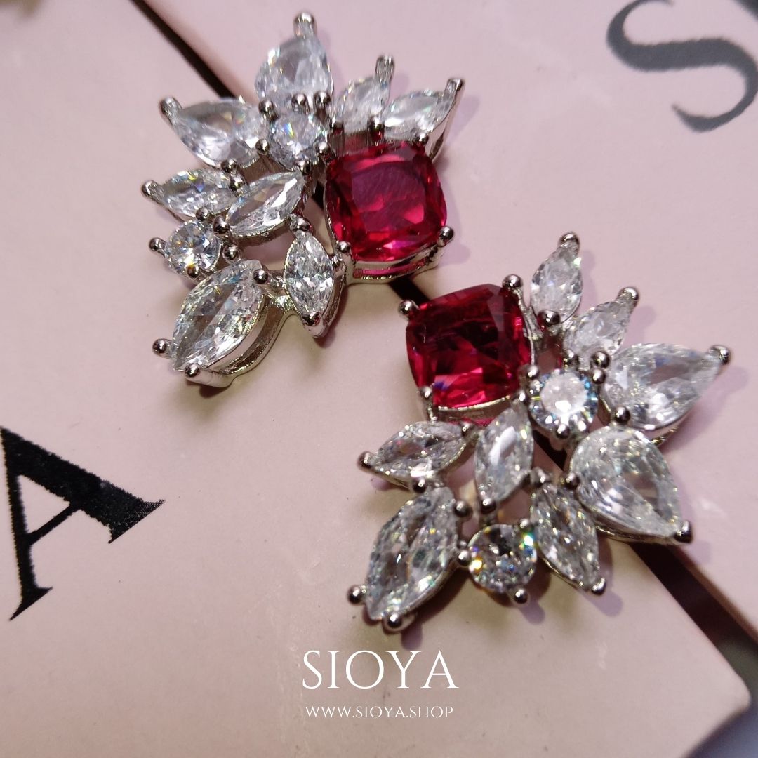 ruby studs