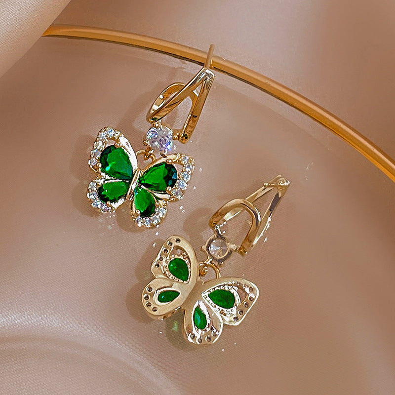 18k Gold plated butterfly earings