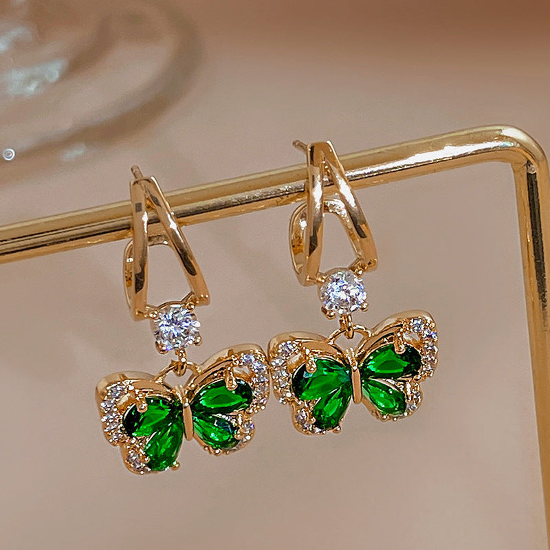 18k Gold plated butterfly earings