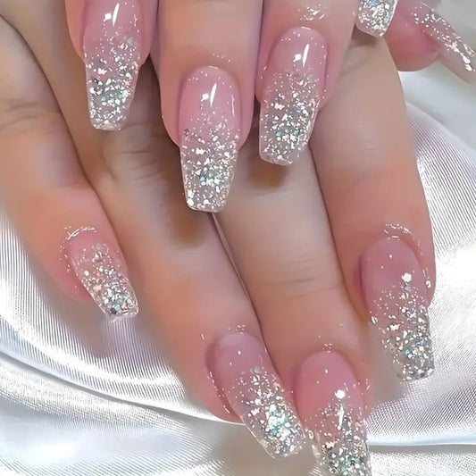 Glittering Glamour Nails