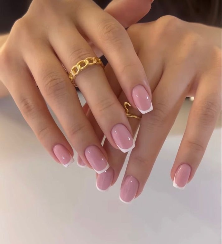 Square French Nails